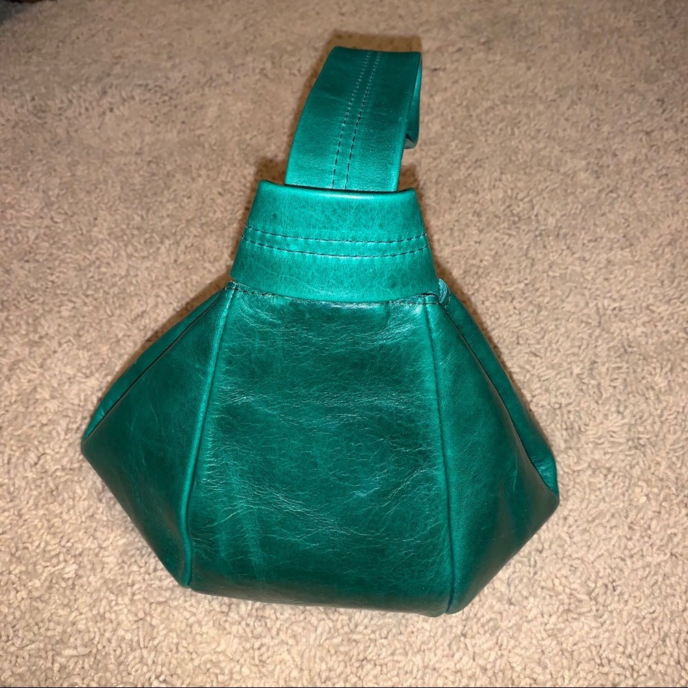 Vital Temptation Green Wristlet Clutch Bag